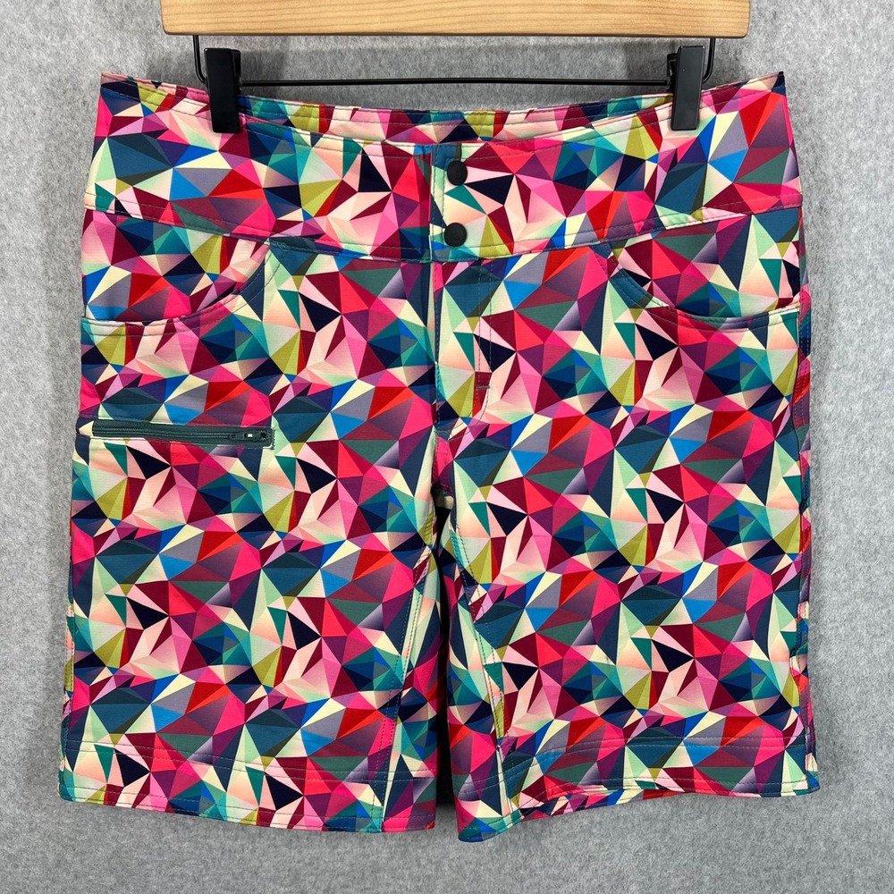SHREDLY MTB‎ Mountain Biking Shorts Womens 8 Multicolor Geometric Print NWOT
